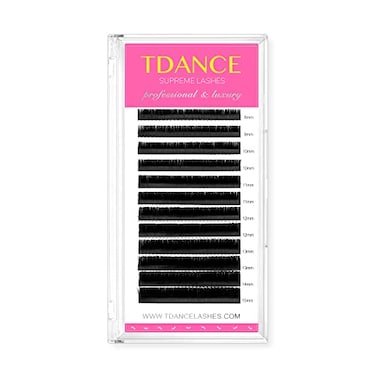 TDANCE Lash Extension Matte Black Eyelash Extension C CC D DD J B L Curl Volume Classic Lash Extensions 003018mm Thickness Professional Salon Use018DD815 mm