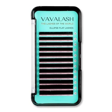 VAVALASH Ellipse Eyelash Extensions Flat Eyelash Extension Lightweight Lashes Matte Black Lashes ExtensionsCC02010mm