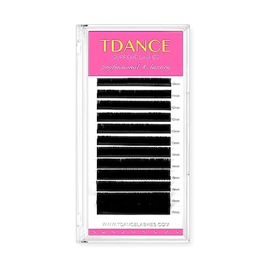 TDANCE Lash Extension Matte Black Eyelash Extension C CC D DD J B L Curl Volume Classic Lash Extensions 003018mm Thickness Professional Salon Use003D1017 mm