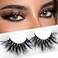 Veleasha High Volume Mink Lashes Crueltyfree 25mm Long 3D Eyelashes Dramatic Look for Makeup 45AFalse Eyelashes