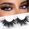 Veleasha High Volume Mink Lashes Crueltyfree 25mm Long 3D Eyelashes Dramatic Look for Makeup 45AFalse Eyelashes