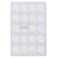 LASSUM 100 Pieces Disposable Eyelash Glue Holder Pallet Waterproof Sticker 25cm Eyelash Extension Glue Pad