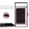 Qeelasee 007 Thickness CC Curl 815mm Volume Mink Eyelash Extensions Silk Individual Lash Extensions Semipermanent Pure Korean Silk lashes Soft Application for Professional Salon Use