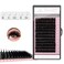 Qeelasee 007 Thickness CC Curl 815mm Volume Mink Eyelash Extensions Silk Individual Lash Extensions Semipermanent Pure Korean Silk lashes Soft Application for Professional Salon Use