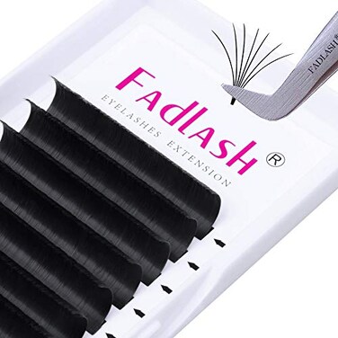 FADLASH Eyelash Extensions D Curl Easy Fan Lash Extensions 007 Mixed Tray 814mm Volume Lashes Extensions 007D Mix 814mm