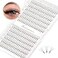 Dedila Short Stem Nature Long 10D Premade Fans Dramatic Volume Eye Lashes Extensions Thickness 007mm D Curl Soft and Light Weight Individual False Eyelashes Cluster 9mm