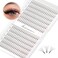 Dedila Short Stem Nature Long 10D Premade Fans Dramatic Volume Eye Lashes Extensions Thickness 007mm D Curl Soft and Light Weight Individual False Eyelashes Cluster 9mm