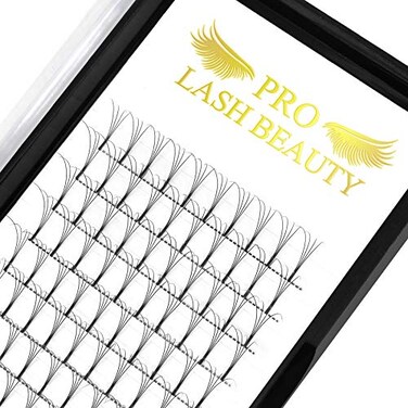 PRO LASHBEAUTY Premade Eyelash Extensions 3D 4D 5D 6D Long Stem Volume Fans C D Lash Fans 4DD01014 mm