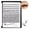 Hannahool 200Pcs 20Roots Individual False Lashes Mixed 8101214mm9111315mm10121416mm1618mm1820mm 007 Thickness Natural Cluster Lashes Makeup Volume Eye Lashes Extensions 9111315mm