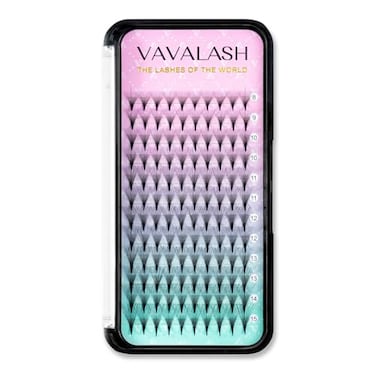VAVALASH Eyelash Extensions 3D 4D 5D 6D 8D 9D 10D Thickness 00701 CD Curl Eyelashes Middle Stem Long Stem Heat Bonded Premade Fans Russian Volume Lash Extensions Supplies Middle Stem 14D007C13mm