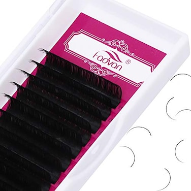 FADVAN Lash Extension 005mm D Curl 1520mm Mixed Classic Eyelash Extension Matte Black Individual Lashes Professional Salon Use Eyelash Extension Single Eyelashes by 005mmD 1520mm Mix