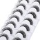 Yawamica False Eyelashes Wispy Natural C Curl Strip Lashes Transparent Lash Bands Fluffy Cat Eye Lashes 7 Pairs by