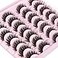 Kiromiro False Eyelashes Natural Look Faux Mink Lashes 12mm Short Wispy Lashes 5D Volume Strip Eye Lashes Pack by