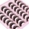 Kiromiro False Eyelashes Natural Look Faux Mink Lashes 12mm Short Wispy Lashes 5D Volume Strip Eye Lashes Pack by
