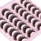 Kiromiro False Eyelashes Natural Look Faux Mink Lashes 12mm Short Wispy Lashes 5D Volume Strip Eye Lashes Pack by