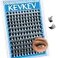 KevKev Lash Clusters 144 Pcs Cluster Lashes Eyelash Clusters DIY Cluster Eyelash Extensions Individual Lashes Thin Band SoftMorningD818mix