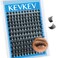 KevKev Lash Clusters 144 Pcs Cluster Lashes Eyelash Clusters DIY Cluster Eyelash Extensions Individual Lashes Thin Band SoftMorningD818mix