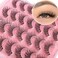 Kiromiro 14mm Lashes Natural Look Wispy Eyelashes Faux Mink Lashes Clear Band Short Natural False Lashes Cat Eye Daily Soft Strip Lashes Pack by