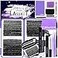 DNSGOOR DIY Lash Extension Kit 804Pcs D Curl Individual Lash Clusters Eyelashes Extension Set with Mirror Lash Storage Box Lash BondSeal Glue Remover Tweezers Lash Brush Applicator