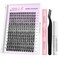 VEYESBEAUTY Lash Clusters Kit Individual Eyelash Extensions Thin Invisible Band DIY False Eyelashes Newbies FiveSecond Series Wispy Lash Tray Boldeye KIT with BondSeal Remover Applicator