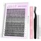 VEYESBEAUTY Lash Clusters Kit Individual Eyelash Extensions Thin Invisible Band DIY False Eyelashes Newbies FiveSecond Series Wispy Lash Tray Boldeye KIT with BondSeal Remover Applicator