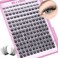 Ruairie Lash Clusters Wispy Eyelash Cluster Eyelash Extensions 154pcs Full Volume Cluster Lashes 816MM DCurly Individual Lashes DIY Lash Extensions Natural Eye Lash Clusters