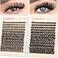 calphdiar Lash Clusters Wispy Eyelash Clusters 480PCS 40D50D Individual Lashes Clusters Dcurly Cluster Eyelash Extensions 818mm DIY Natural Volume Lash Extension for Beginners