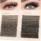 calphdiar Lash Clusters Wispy Eyelash Clusters 480PCS 40D50D Individual Lashes Clusters Dcurly Cluster Eyelash Extensions 818mm DIY Natural Volume Lash Extension for Beginners