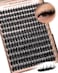 Goddvenus Manga Lash Clusters With Spikes Wispy Cluster Eyelash Extensions Fluffy Anime Eyelashes Clusters Reusable Faux Mink Fairy Individual Lash Extension D Curve 1218mm 204 pieces