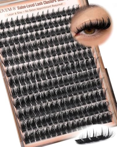 Goddvenus Manga Lash Clusters With Spikes Wispy Cluster Eyelash Extensions Fluffy Anime Eyelashes Clusters Reusable Faux Mink Fairy Individual Lash Extension D Curve 1218mm 204 pieces