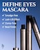 H HEVVY HEVVYMAKEUP Define Eyes Mascara Black Volume Curl Volumizing Curling Defining Bold Lifted Lashes Feathery Soft No Smudging No Clumping Korean Eye Makeup 030 floz