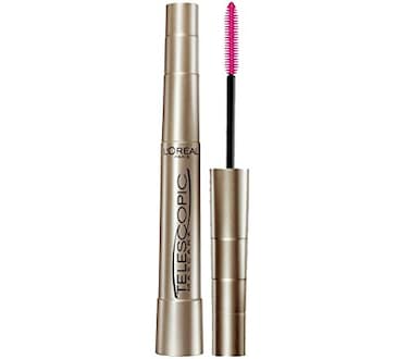 L'Oreal Paris LOreal Paris Makeup Original Telescopic Mascara Separating Mascara Volume and Length Formula Washable Blackest Black 027 Fl Oz 1 Count
