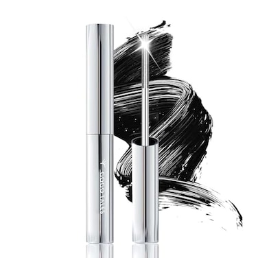 Okerker Black Washable Metal Mascara Wand Waterproof Iron Wand Mascara for Thin Short Sparse Lashes Natural Length Slim Volume Buildable Formula Separated Lashes Long Lasting SmudgeProof No Flaking Ti