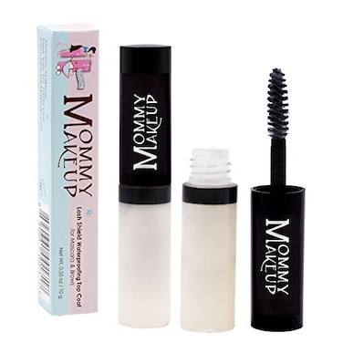 Mommy Makeup Lash Shield Waterproofing Top Coat for Mascara Brows Sweatproof Tearproof Waterproof Smudgeproof Mascara Fixer Long Lasting Clear Eyelash Sealer by