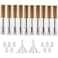 GTHER 10PCS 10ML Empty Mascara Tube Bottle with Eyelash Wand Rubber Inserts Funnels Set for Castor OilEyelash Growth Oil DIY Mascara Eyelash Cream Container with Cap Matte Gold