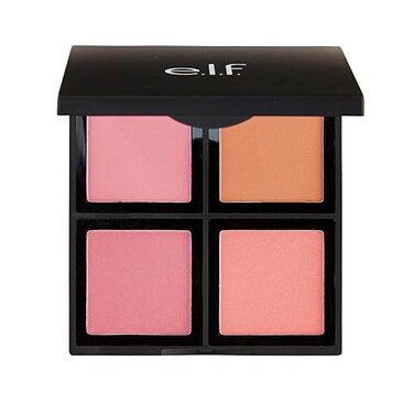 e.l.f. elf Cosmetics Powder Blush Palette Four Blush Shades for Beautiful LongLasting Pigment Light