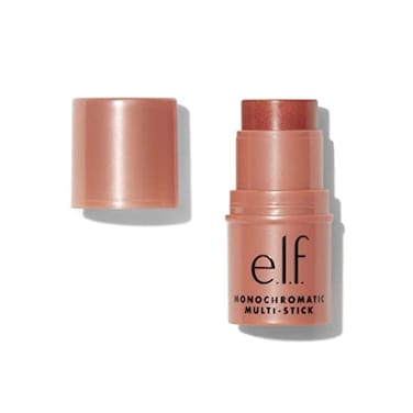 e.l.f. elf Monochromatic Multi Stick TravelSized Luxuriously Creamy Blendable Color For Eyes Lips Cheeks Vegan CrueltyFree Bronzed Cherry 017 Oz