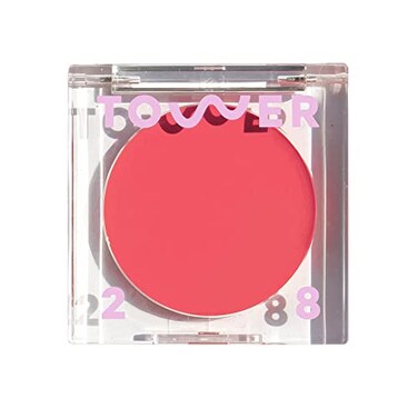 Tower 28 BeachPlease Cream Blush Tinted Lip Balm MultiUse Lip Tint Dewy Blush for Cheeks With Aloe Vera Green Tea Vegan NonComedogenic Makeup for Sensitive Skin Happy Hour 016 oz