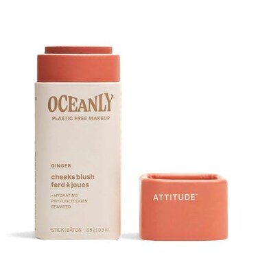 BIO SPECTRA ATTITUDE Oceanly PlasticFree Lightweight Blush Stick Titanium DioxideFree EWG Verified Vegan Crueltyfree Makeup Ginger 03 Ounces