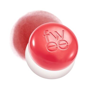 fwee LipCheek Blurry Pudding Pot Airbrushed Blush Lip Buildable High Pigment Longlasting Lightweight Natural Soft Matte Finish Satin Finish Blurring Blush Girls Coral Red 017 oz