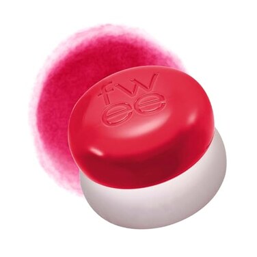fwee LipCheek Blurry Pudding Pot Airbrushed Blush Lip Buildable High Pigment Longlasting Lightweight Natural Soft Matte Finish Satin Finish Blurring Blush Mule Pink Red 017 oz