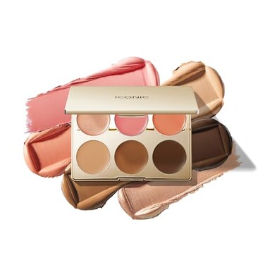 ICONIC LONDON MultiUse Cream Blush Bronze and Highlight Palette CrueltyFree Vegan Makeup