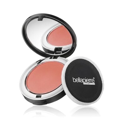 bellapierre Compact Mineral Blush Warm Dewy Glow NonToxic and Paraben Free Suitable for All Skin Types Compact Case 035Ounce Desert Rose