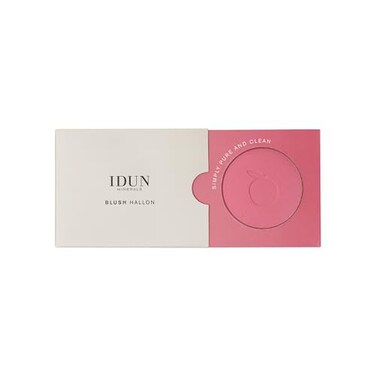 IDUN Minerals Mineral Blush Pressed Powder Glides On Smoothly Offering Intense Color Payoff And Naturally Healthy Skin Hallon 018 Oz Rosy Pink I0100276