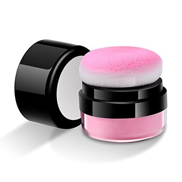 Charm Kiss Loose Powder Air Cushion Blush Natural Blusher Bright Shimmer Face for Cheek Highly Pigmented Blush Makeup Easy to Blend Makeup Blushin All Day Wear03