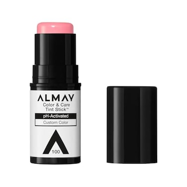 Almay Lip and Cheek Tint Color Care Tint Stick MultiUse Moisturizing Blush and Lip Color Dewy Finish 100 Natural Flush 025 oz