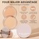 LZXLUKGIR Under Eye Concealer Full CoverageUnder Eye Corrector for Dark CirclesPot Concealer for Older WomenTeenagersMiddleagedCorrector de OjerasWaterproof Under Eye Brightener 01 CHANTILL