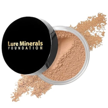 Pure Minerals Lure Minerals Mineral Foundation Loose Powder 8g Mineral Makeup Face Powder Foundation Beige Medium Luminous