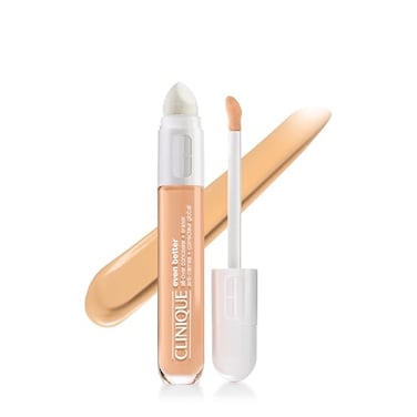 Clinique Even Better AllOver Full Coverage Concealer Eraser Makeup For Dark Undereye Circles With Hyaluronic Acid Caffeine Hydrating Brightening Depuffing Golden Neutral 02 Fl Oz