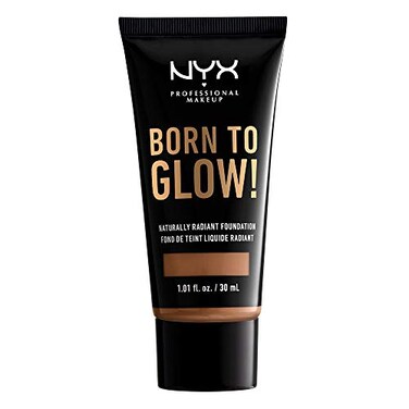 NYX PROFESSIONAL MAKEUP Born To Glow Naturally Radiant Foundation Medium Coverage Mahogany